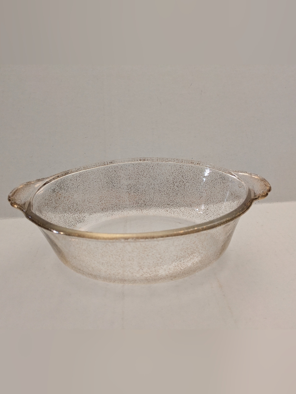 Fire King Casserole Gold Fleck.